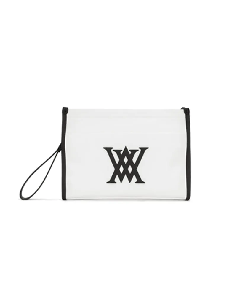 Edge Logo Clutch - Ivory