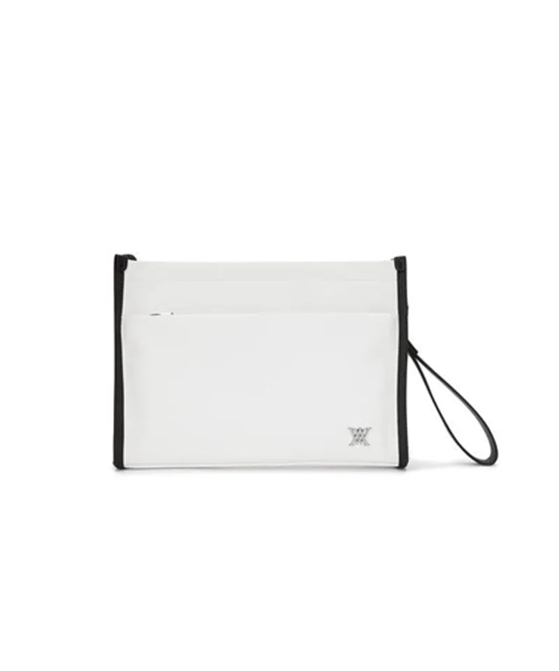 Edge Logo Clutch - Ivory