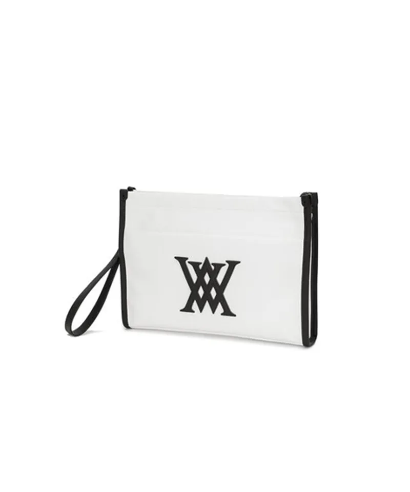 Edge Logo Clutch - Ivory