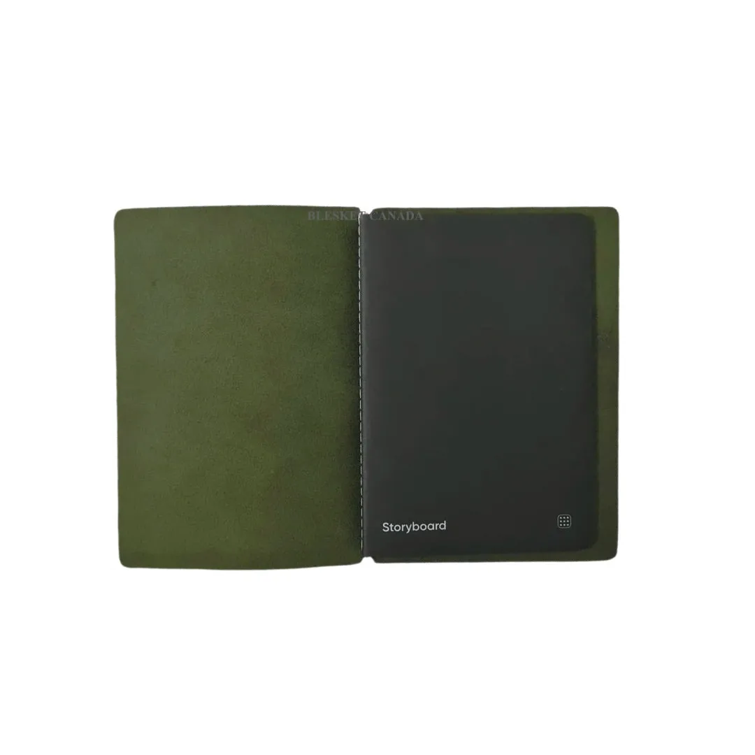 Endless Explorer Refillable Leather Journal - With Regalia Paper Notebook - Green