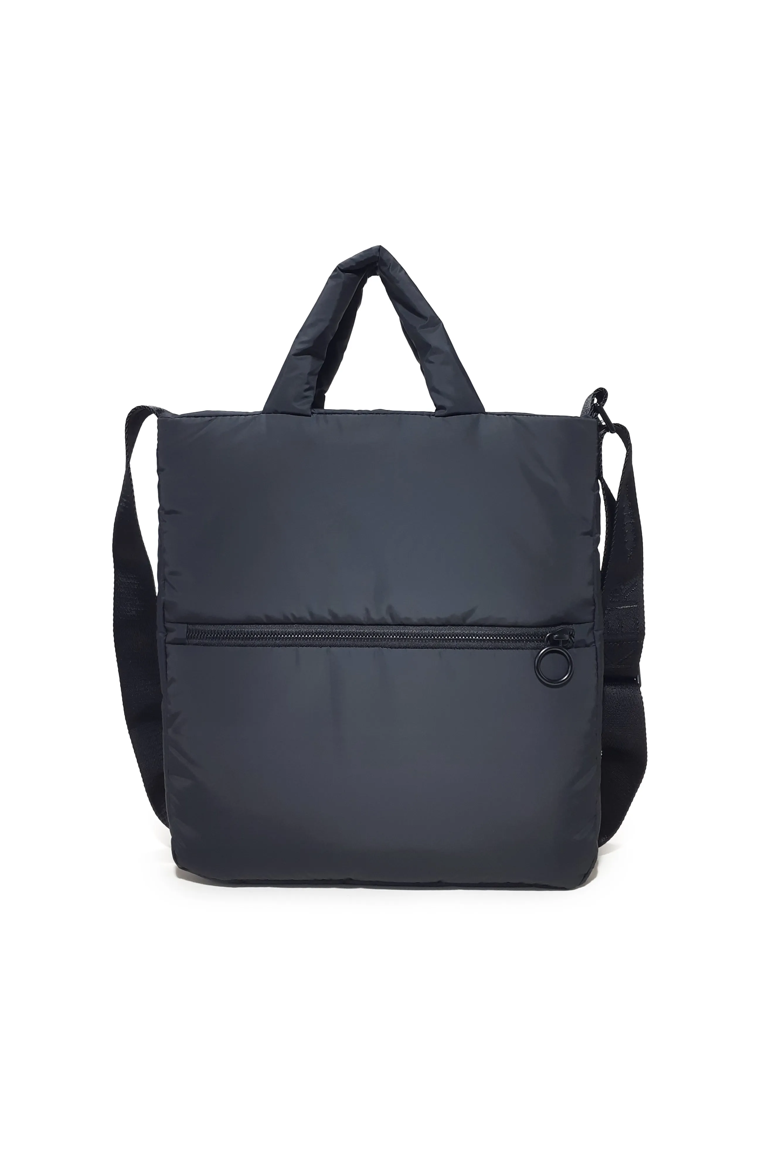 Feather Laptop Tote | Black Nylon