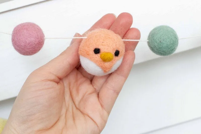 Felt Bird Garland- Pastel