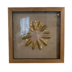 Framed Shell Art Piece