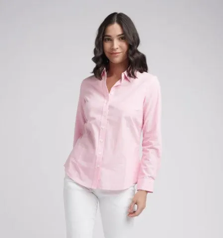 GC pink stripe shirt