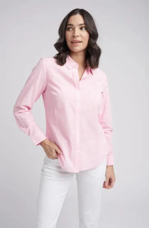 GC pink stripe shirt