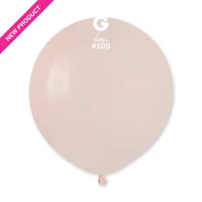 Gemar #100 Shell 19in 25 Count Solid Color  - Latex Balloon