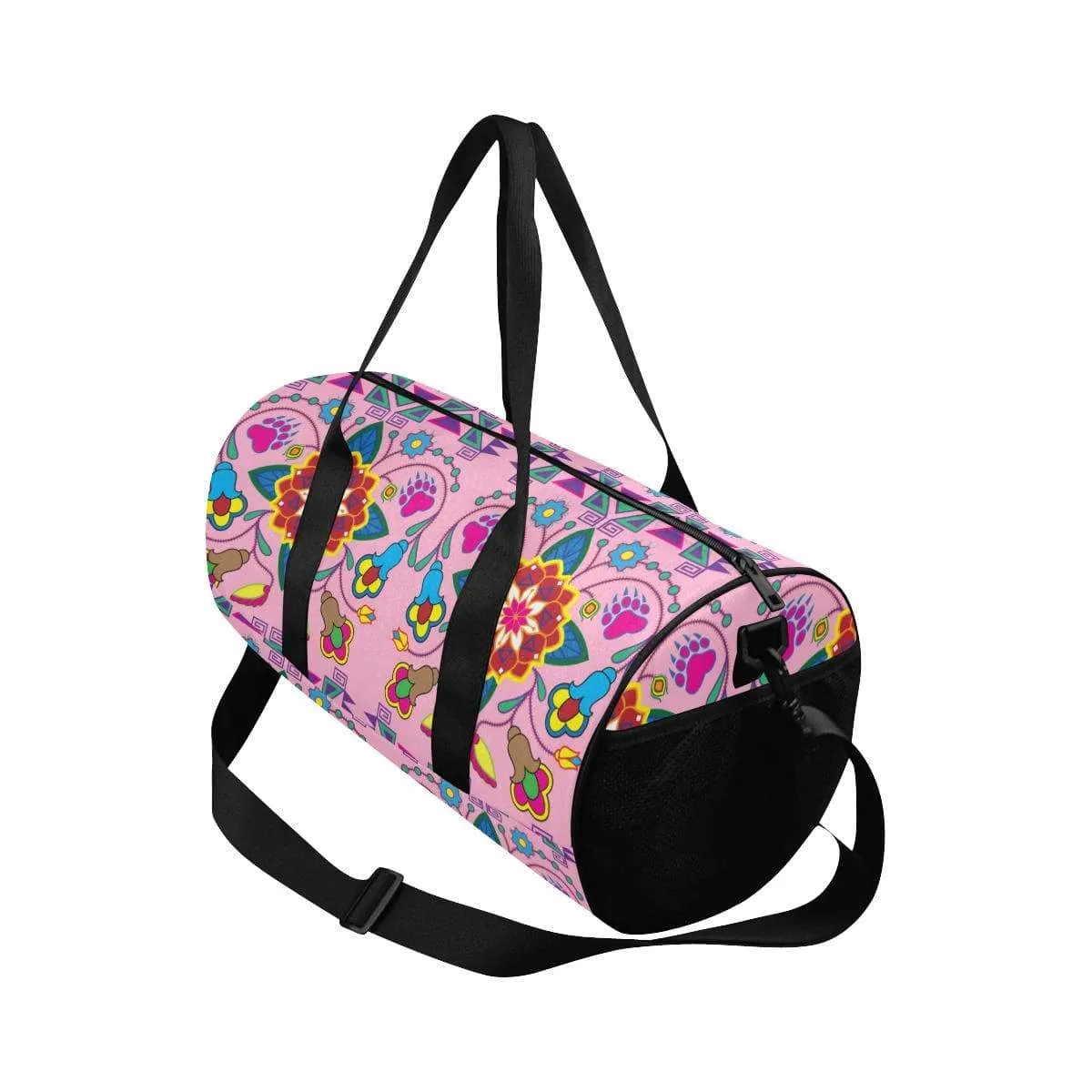 Geometric Floral Winter - Sunset Duffle Bag