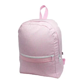 Gingham Backpack - Pink