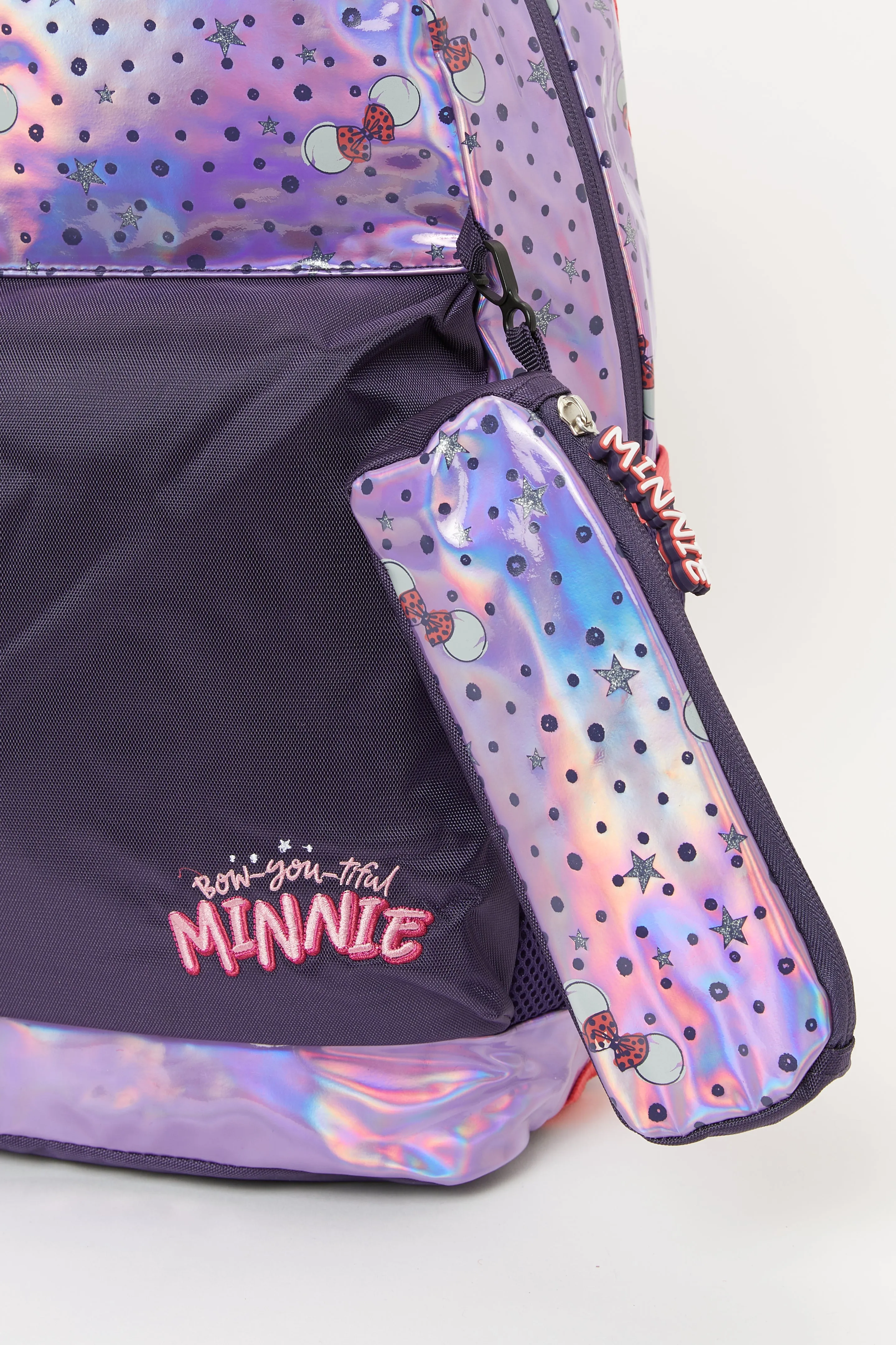 Girls Multicolour Minnie Mouse Teens 16" Backpack