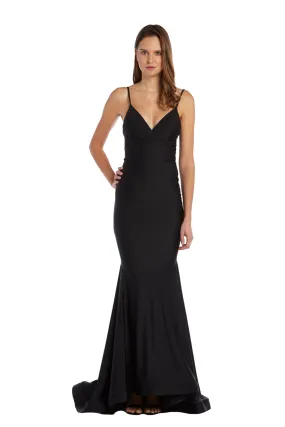 Gown with Spaghetti Straps