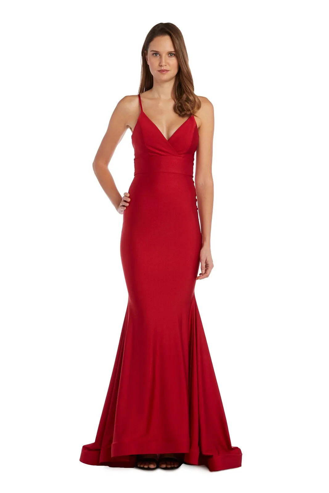 Gown with Spaghetti Straps