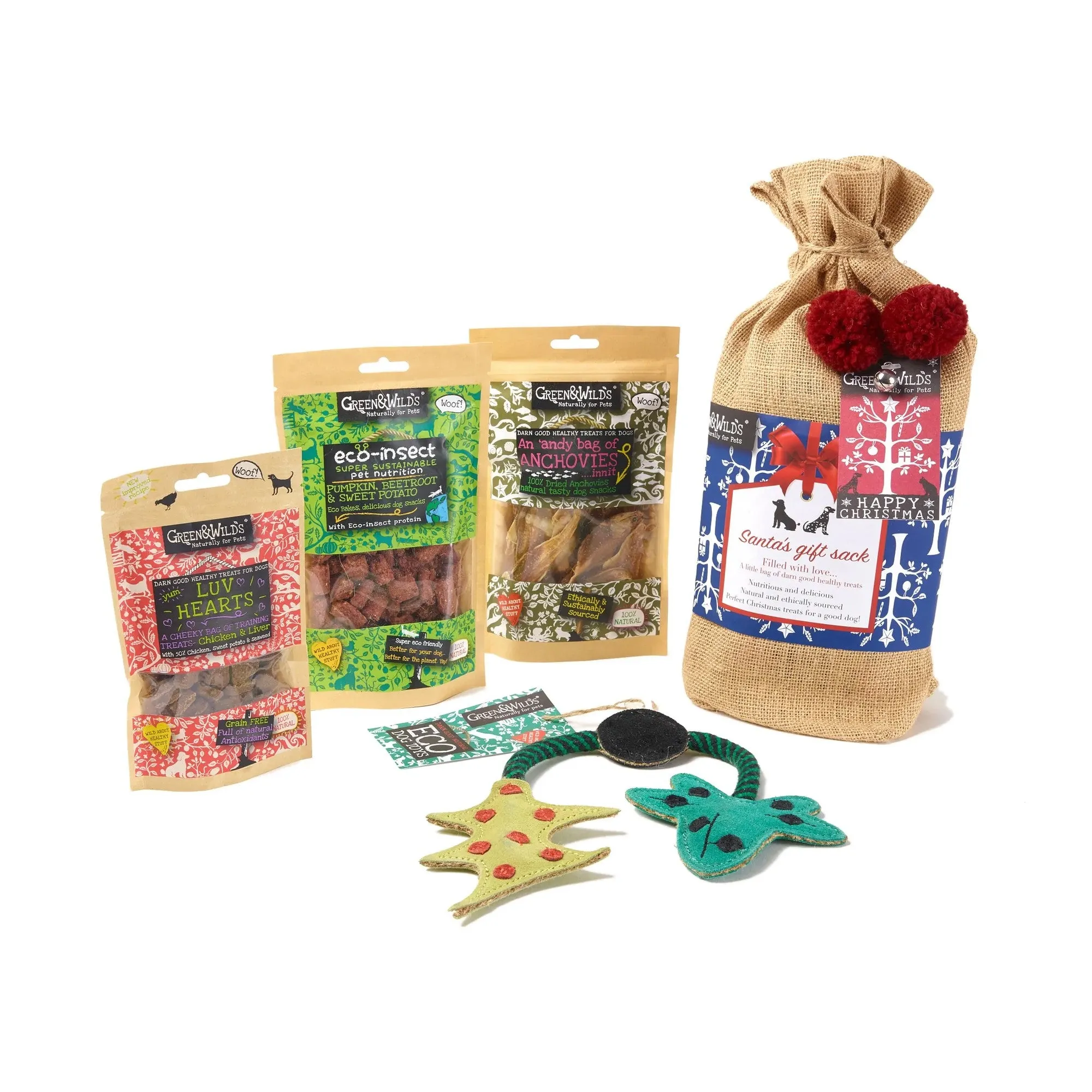 Green & Wilds Santa Sack For Dogs