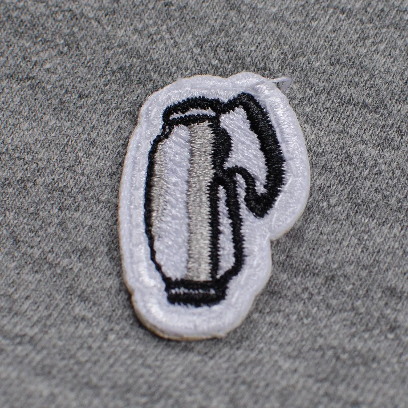 Grey Golf Bag Badge Polo Grey Marl - AW23