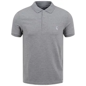 Grey Golf Bag Badge Polo Grey Marl - AW23