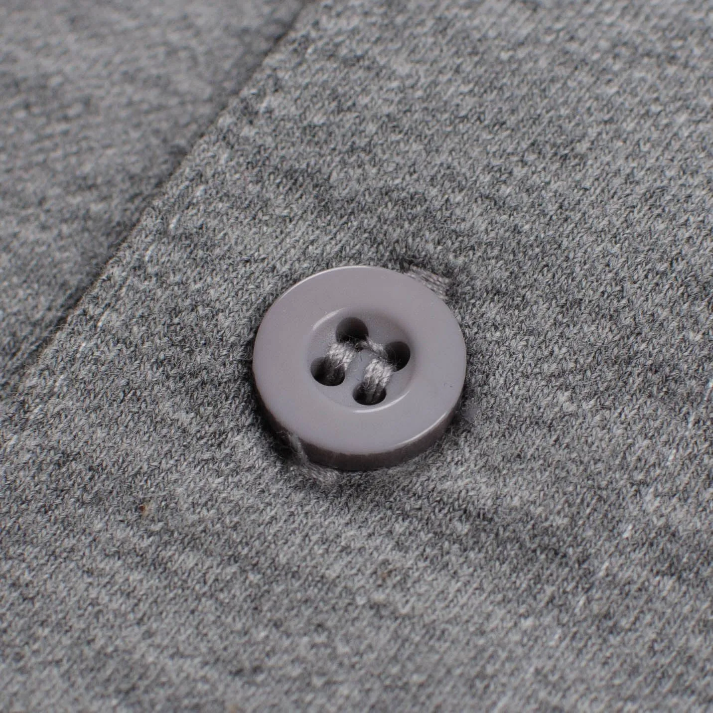 Grey Golf Bag Badge Polo Grey Marl - AW23