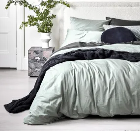 Halo Organic Cotton Quilt Cover Range Mist