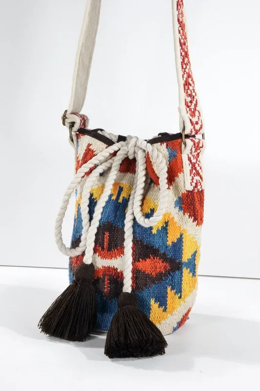 Handwoven Nouveau Bucket Bag