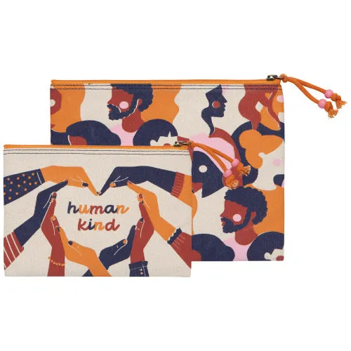 Human Kind - Set of 2 Zip Pouches