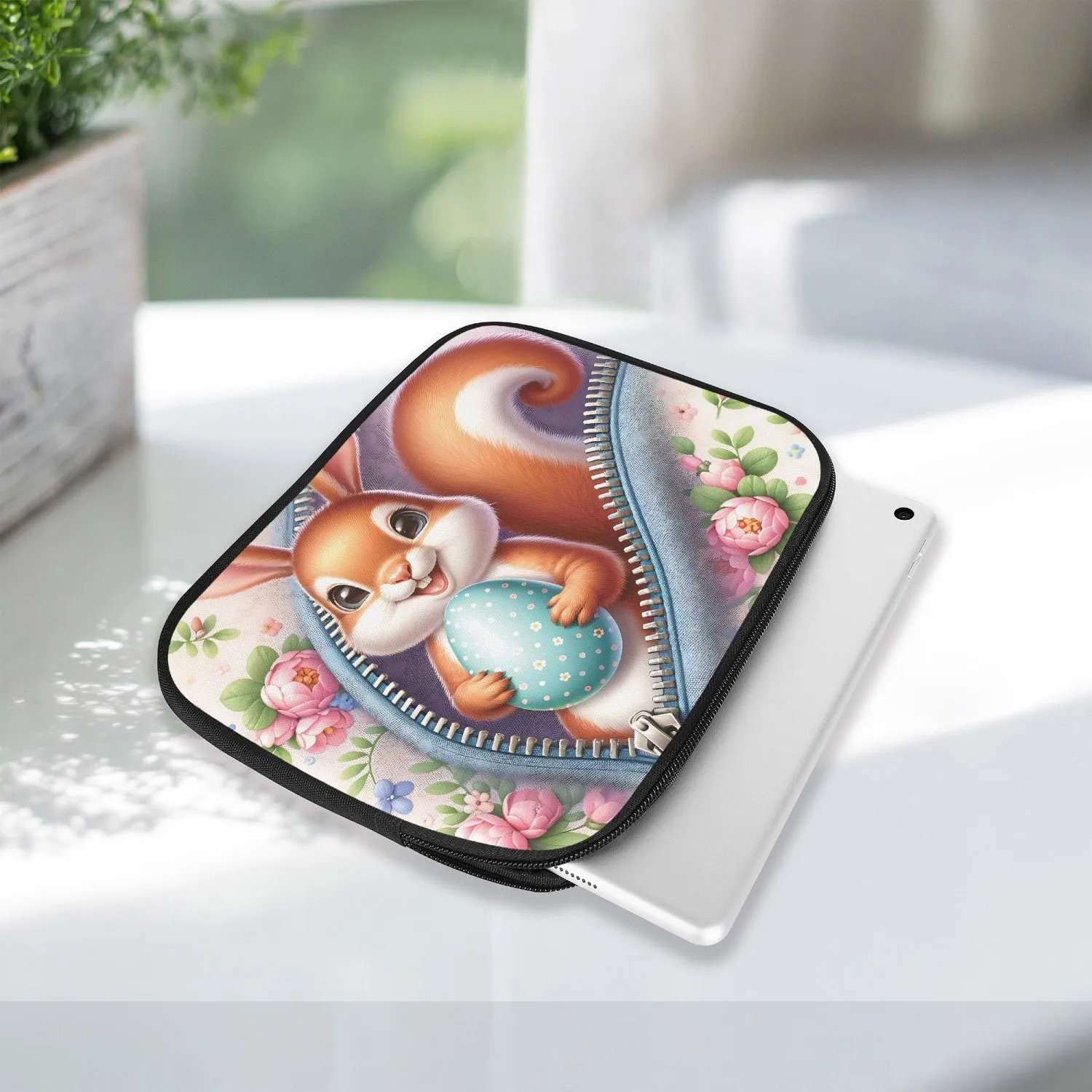 iPad Sleeve - Easter - Squirrel with Bunny Ears