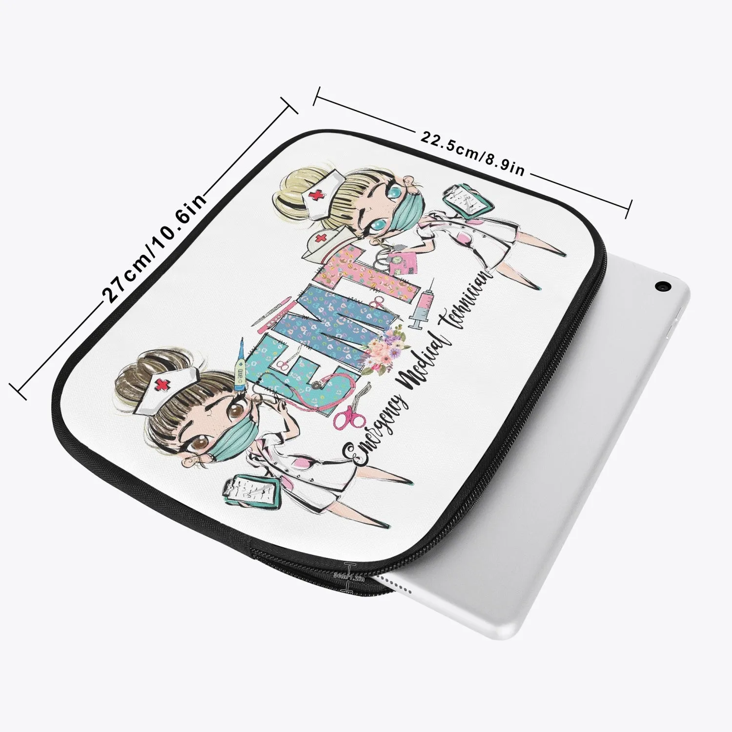 iPad Sleeve - EMT Nurse, Emergency Medical Technician, awd-637