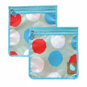 Jaq Jaq Bird Reusable Food Pouch Set of 2 - Imperfect Dots