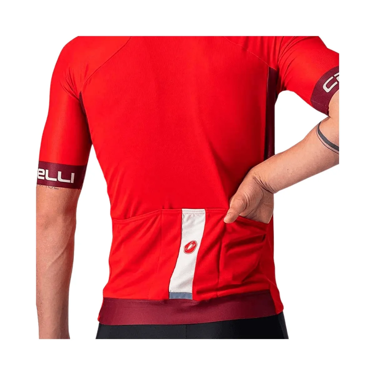 Jersey Castelli Entrata VI Short Sleeve Red