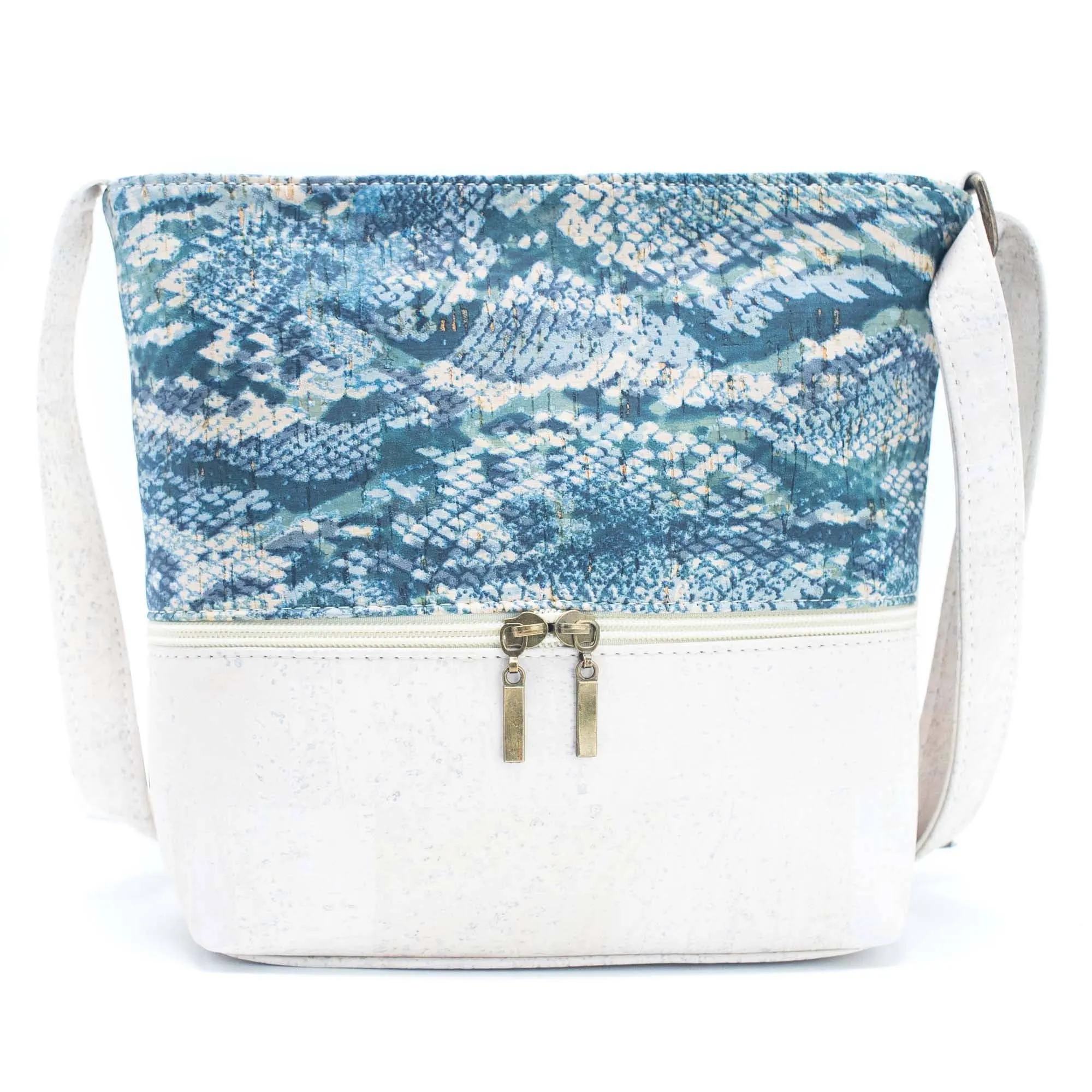 Lagoon White and Navy Cork Bag 180 Sale