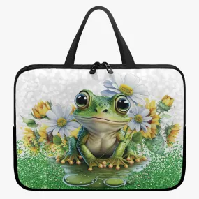 Laptop Sleeve with Handles - Frog