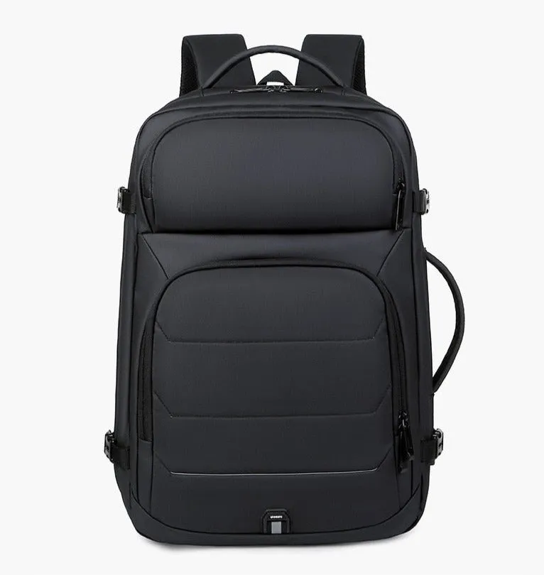 Large Capacity Expandable 17in Laptop Backpack with USB Charging