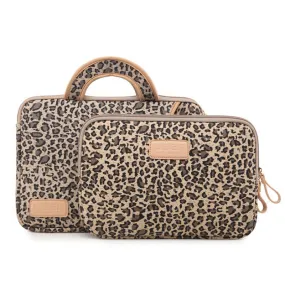 Leopard Print MacBook Air Pro Sleeve 13.3inch Laptop Sleeve Bag Handbag Sleeve Case