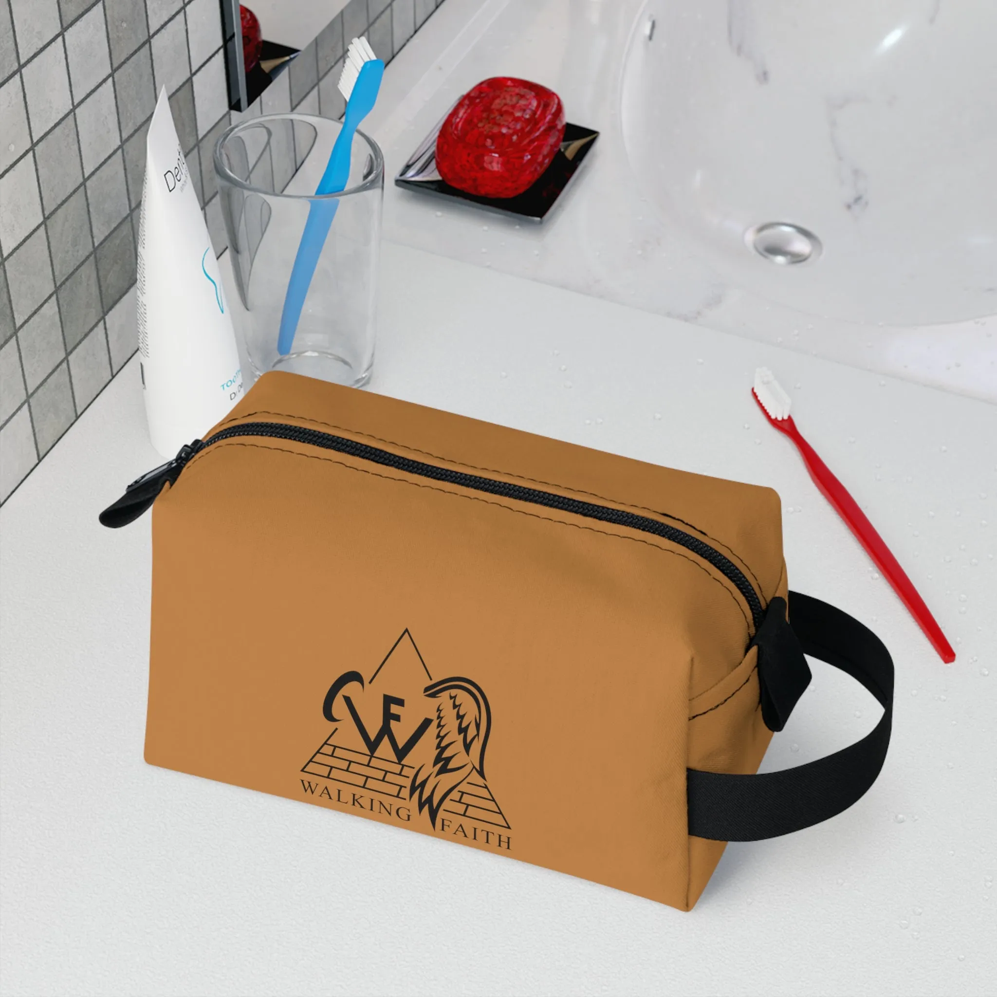 Light Brown Toiletry Bag