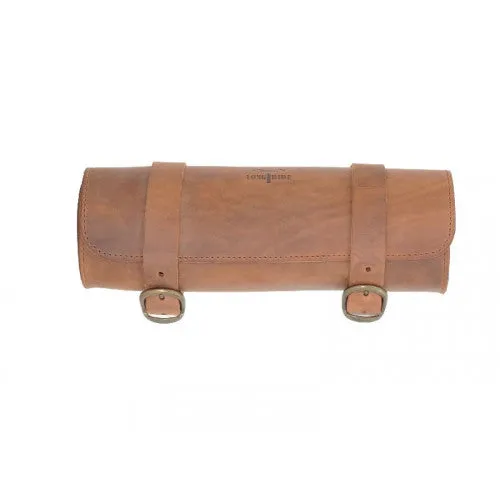 Longride Leather Tool Roll Bag Brown - 2.8 Liters