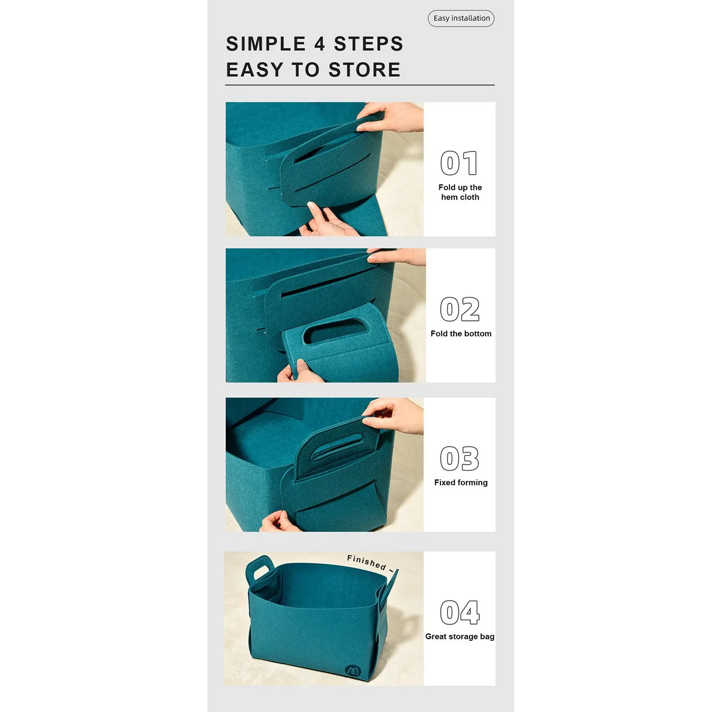 Lovely Home Green Storage Bag