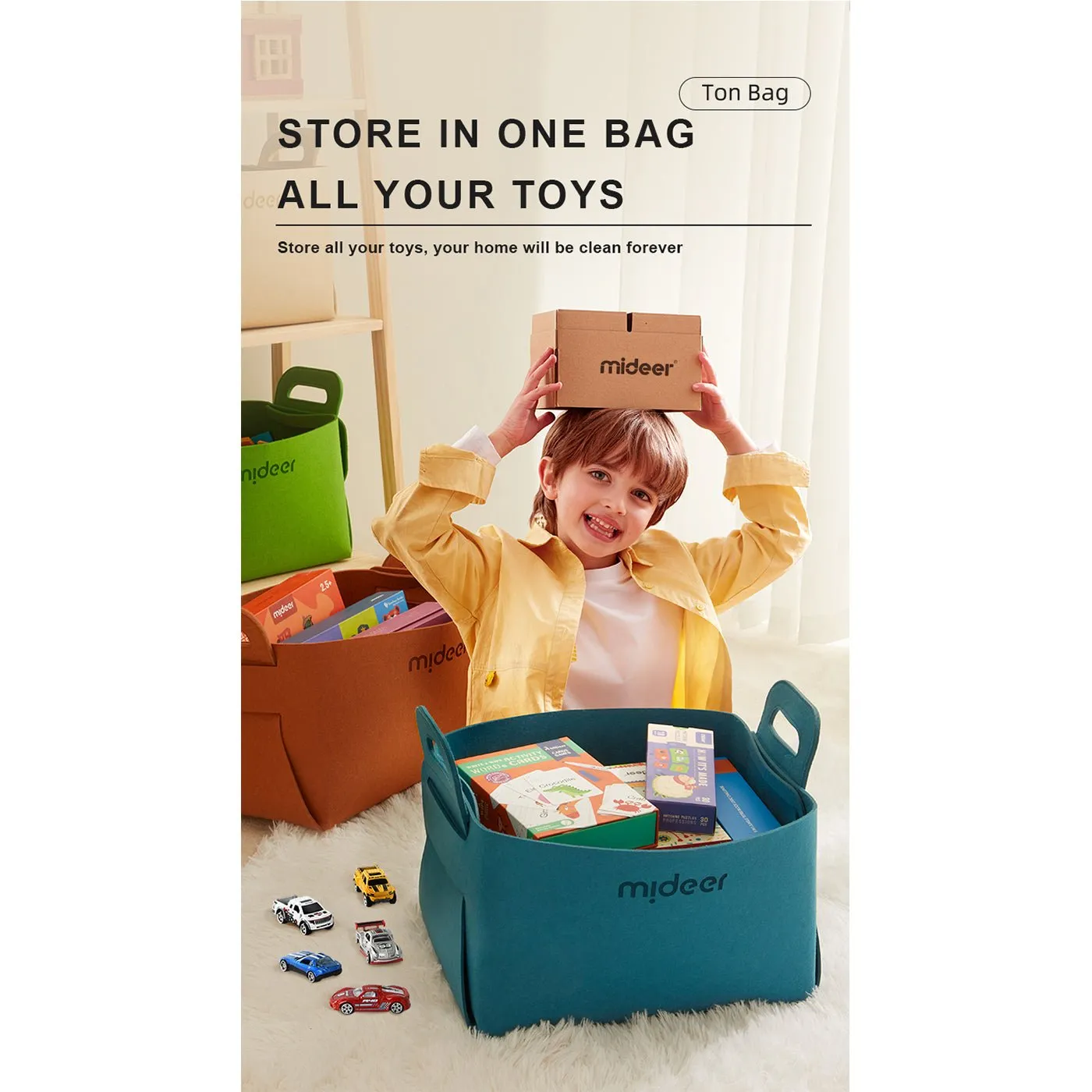 Lovely Home Green Storage Bag