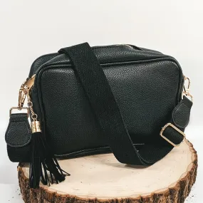 Lovin' Life Small Rectangle Crossbody Purse in Black