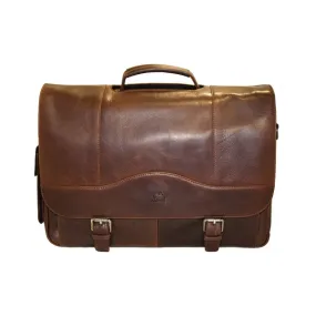 Mancini Buffalo Porthole Briefcase for 15.6'' Laptop or Tablet