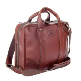 Melvill & Moon Leather Single Sleeve Laptop Bag | Brown