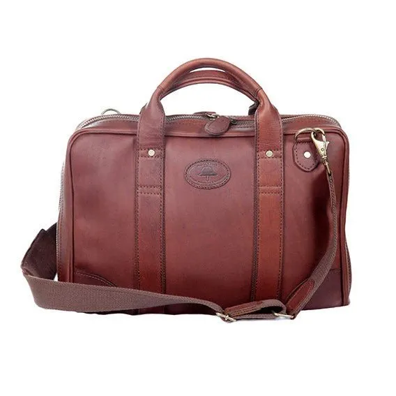 Melvill & Moon Leather Single Sleeve Laptop Bag | Brown