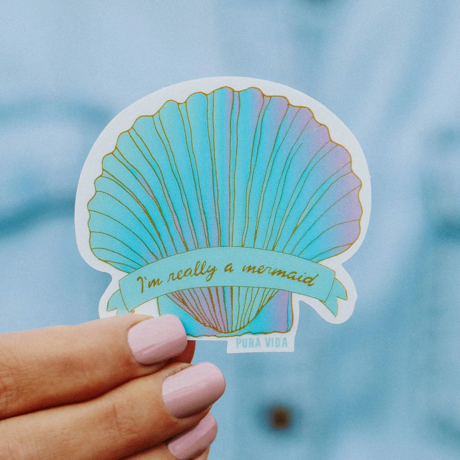 Mermaid Shell Sticker