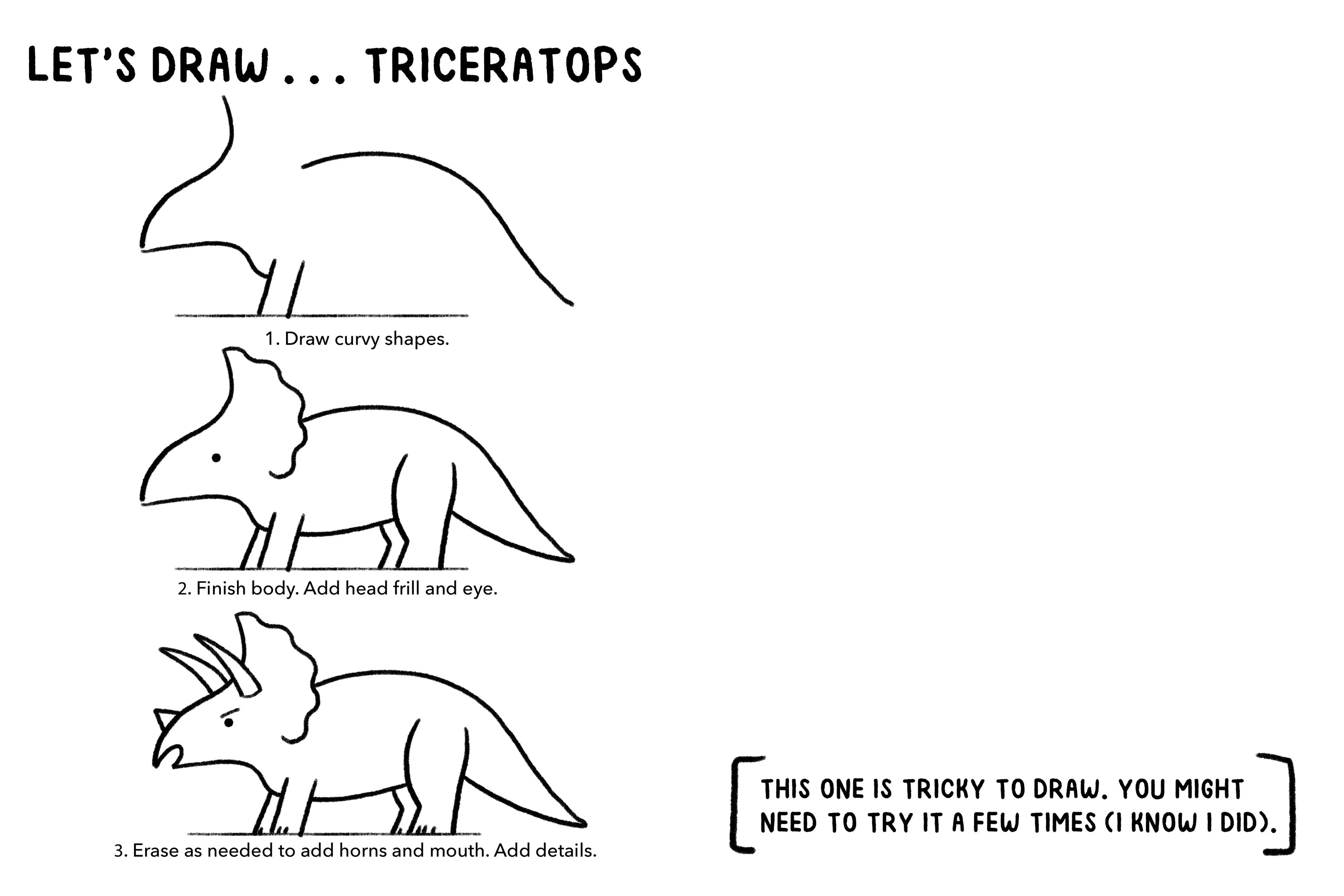 Mini Doodles: Let's Draw Dinosaurs