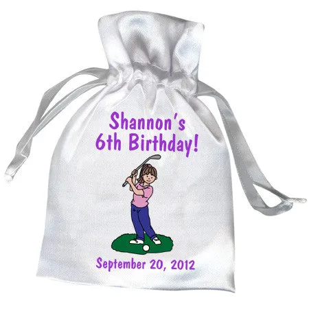 Mini Golf Favor Bag - Girl