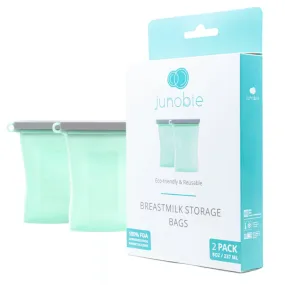 mint · reusable breastmilk storage bag set