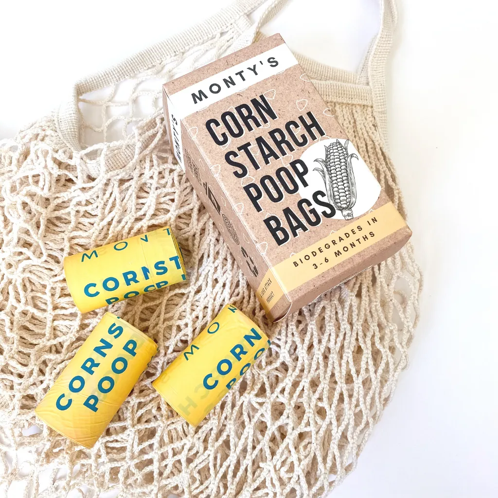 Monty's Compostable Corn Starch Poop Bags