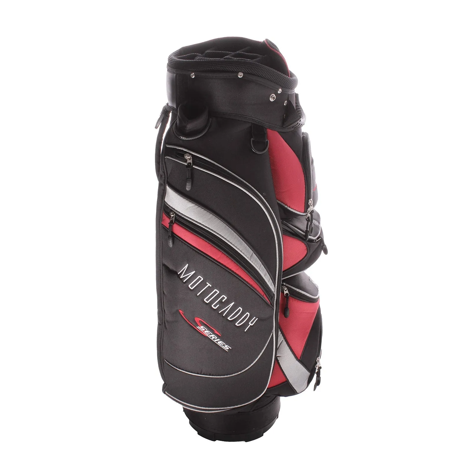 Motocaddy S- Series Second Hand Cart Bag - Black/Red