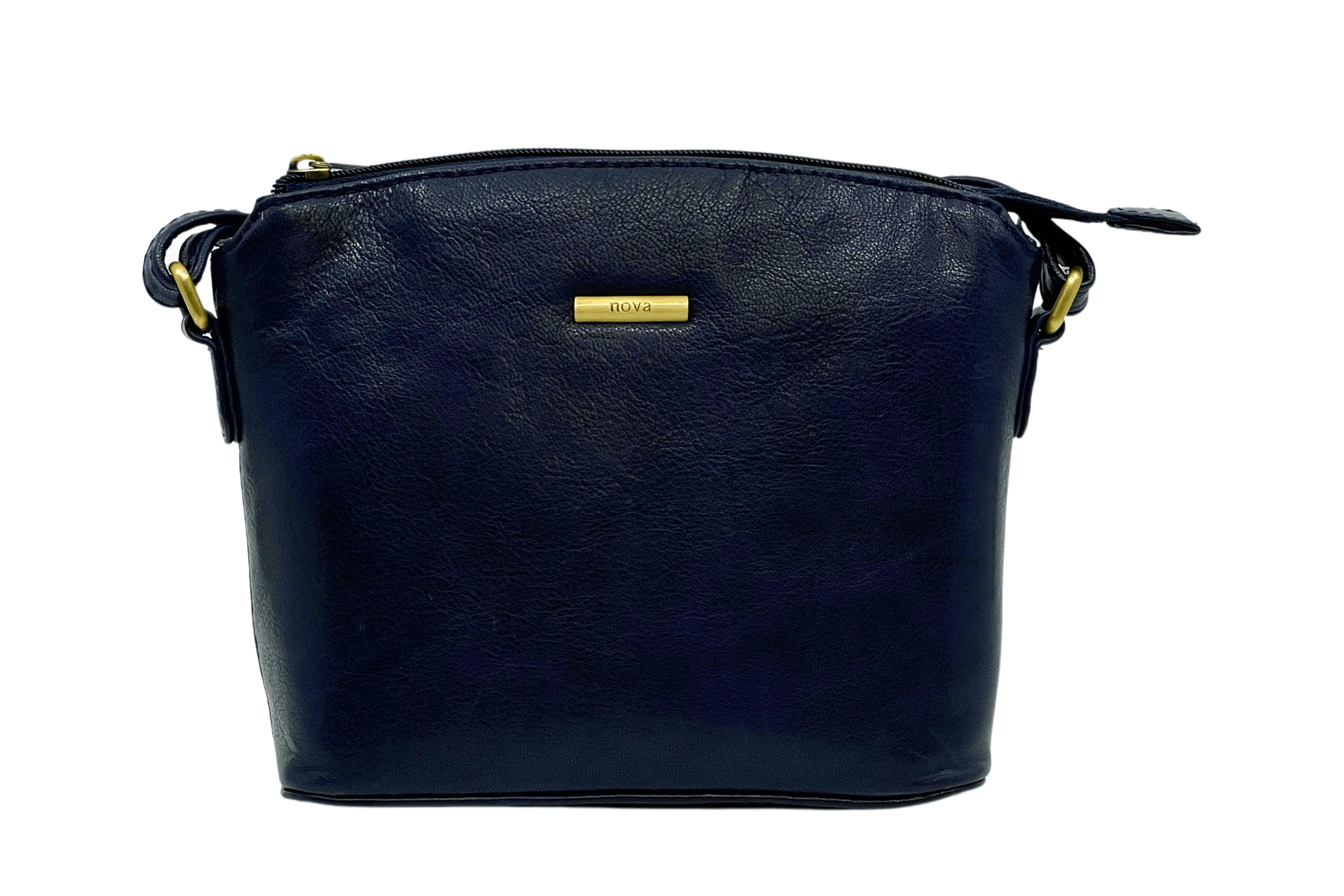 Navy Leather Handbag