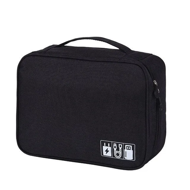 New Multi-function makeup digital travel storage bag electronic digital waterproof USB Earphone Pen storage bag Travel Organizer