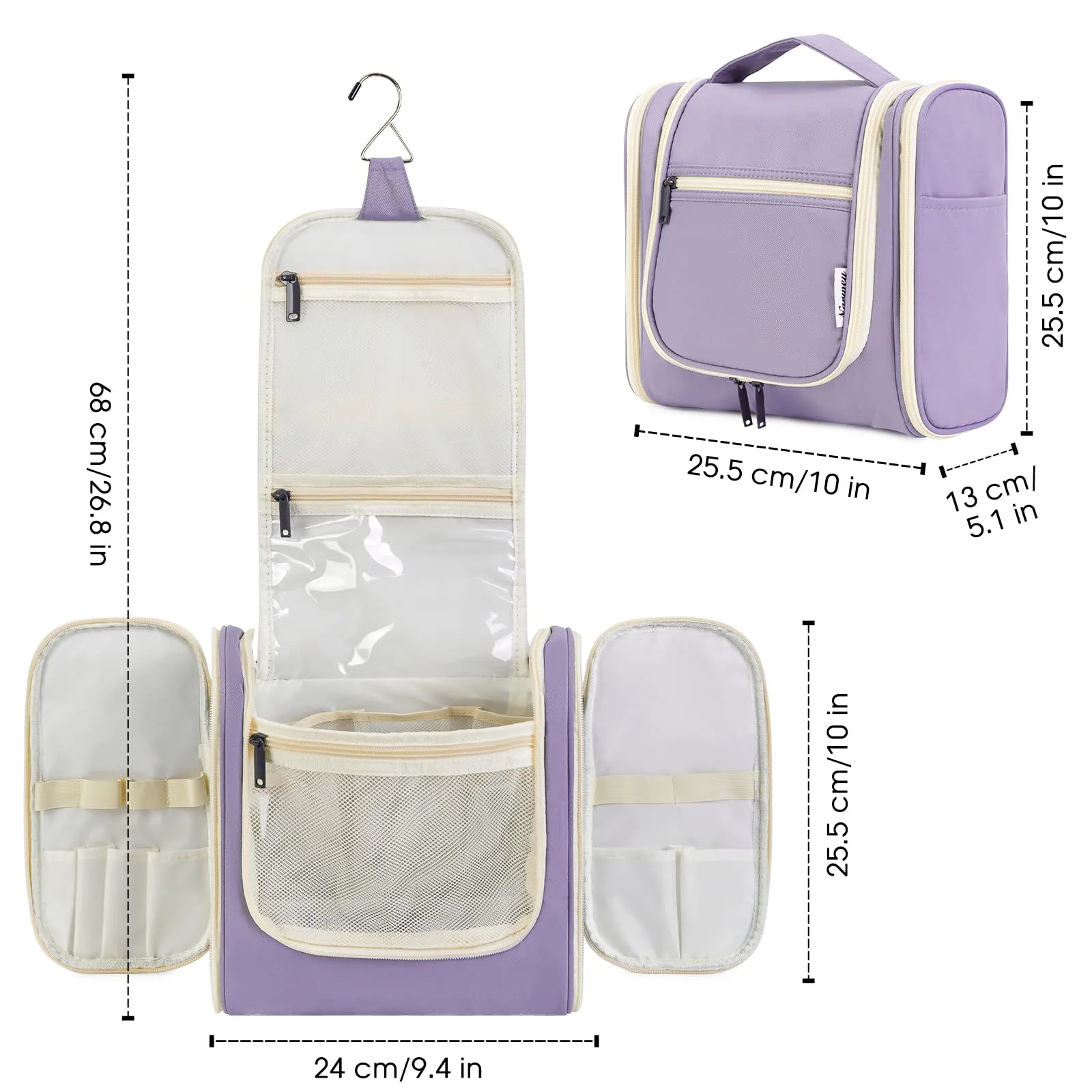 NW5126 Travel Toiletry Cosmetic Bag With Handle