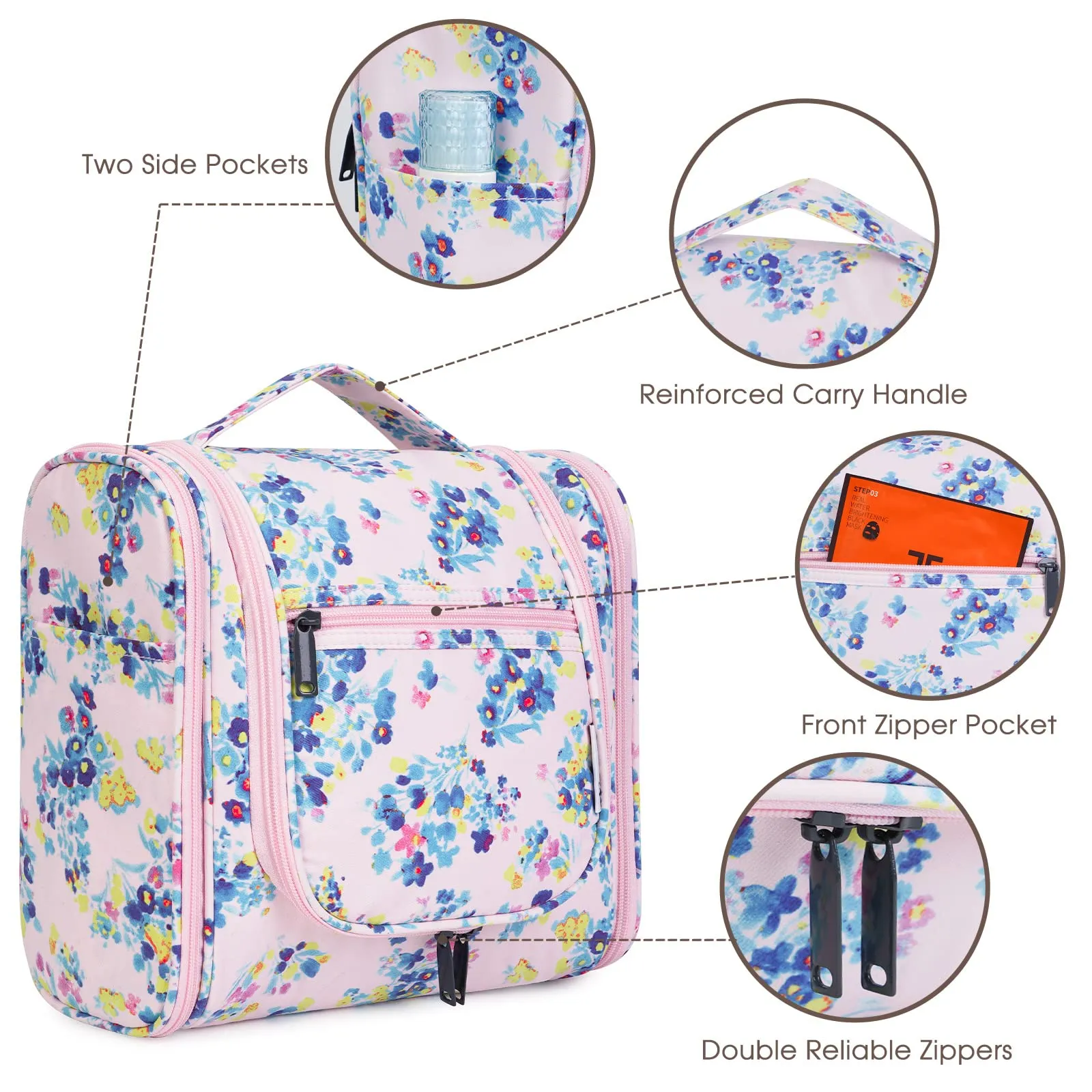 NW5126 Travel Toiletry Cosmetic Bag With Handle