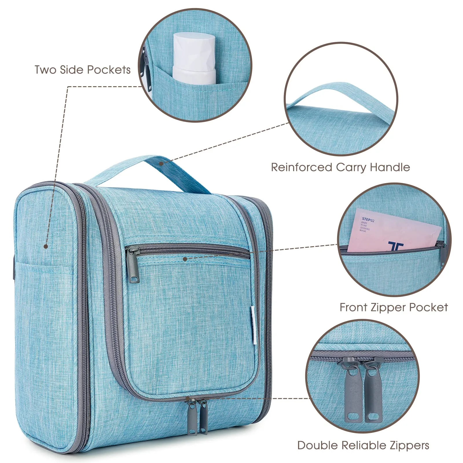 NW5126 Travel Toiletry Cosmetic Bag With Handle