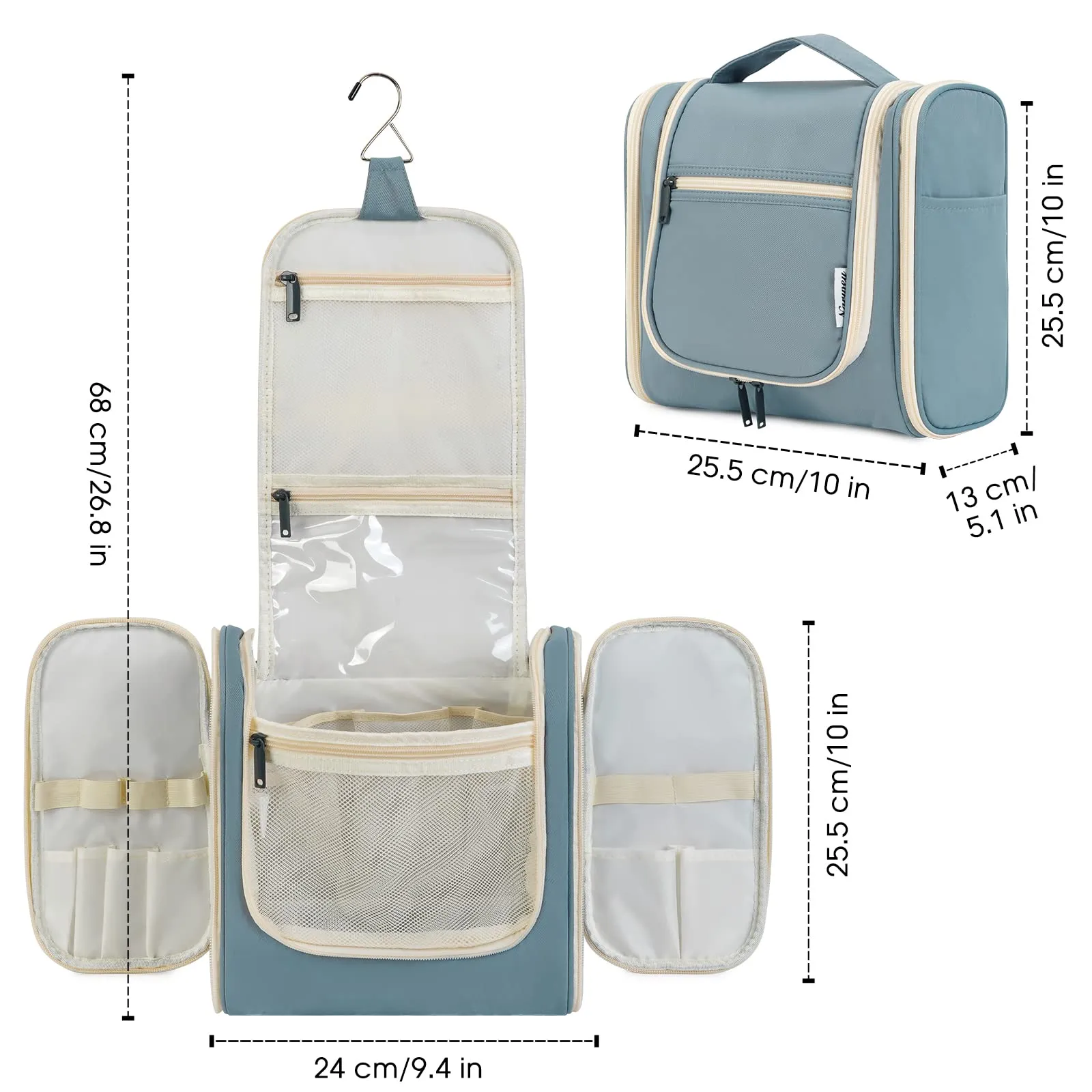 NW5126 Travel Toiletry Cosmetic Bag With Handle